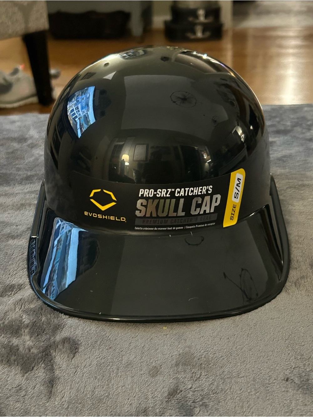 Evoshield Kids' Pro-SRZ Catcher's Skull Cap - Black (S/M)